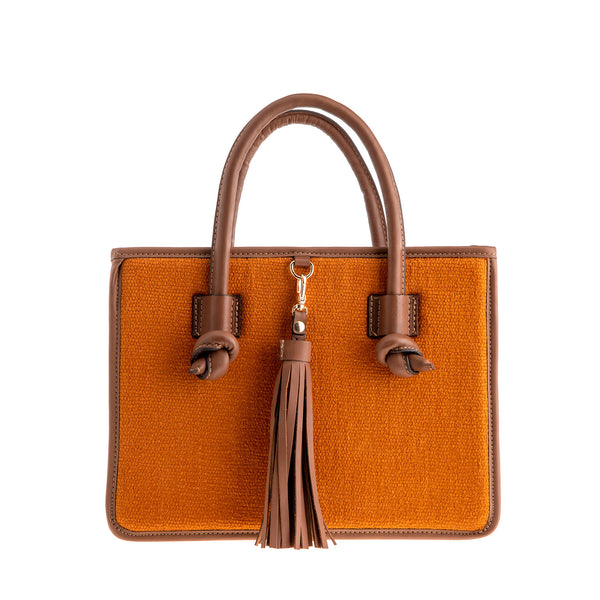 Palermo Handbag - Medium - Orange/Brown