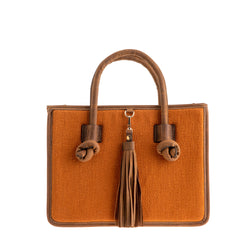 Palermo Handbag - Medium - Orange/Brown Nubuk