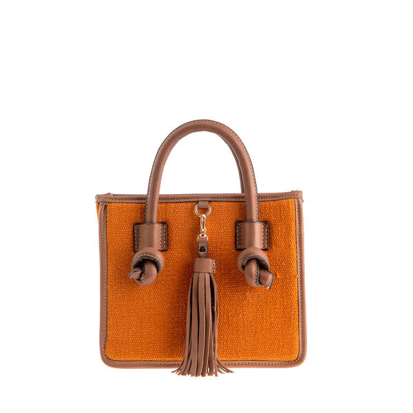 Palermo Handbag - Small - Orange/Brown