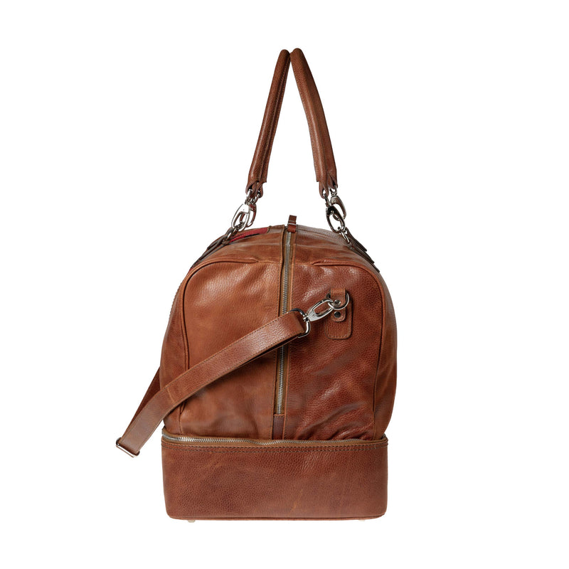 Anden Travelerbag L - Cognac Brown/Kilim
