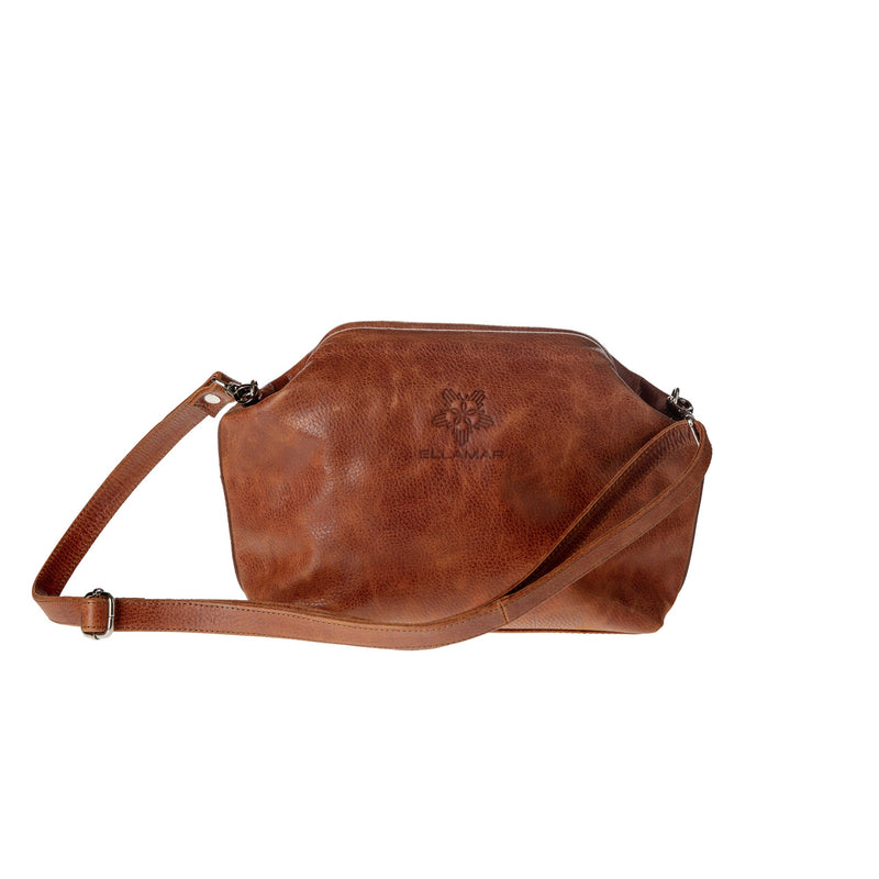 Clutch / Shoulder Bag / Toiletry Bag  - Cognac Brown